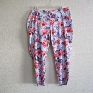 Faded Glory Fun Floral Pants Size XXL (20)